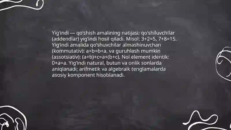 Qoʻshish kompanentlari 4
