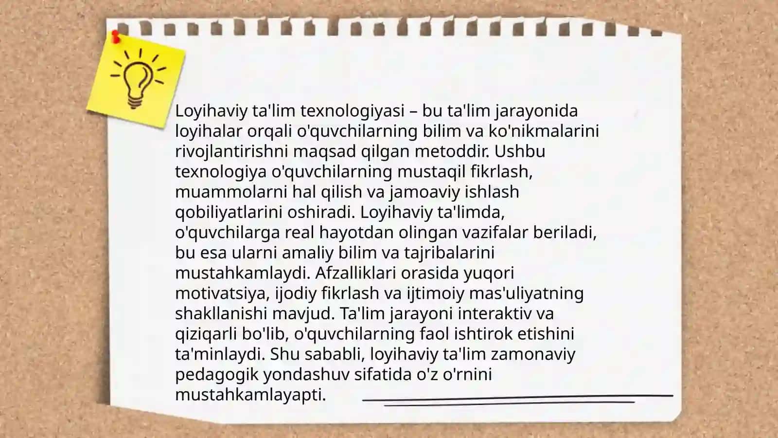 Ta'limda loyihaviy ta'lim texnologiyasi 4