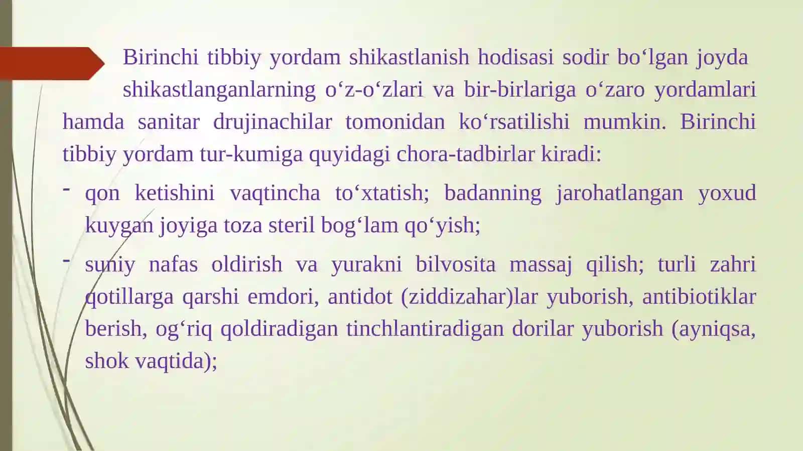 Bахtsiz hоdisаlаrdа birinchi tibbiy yordаm ko’rsаtish 4