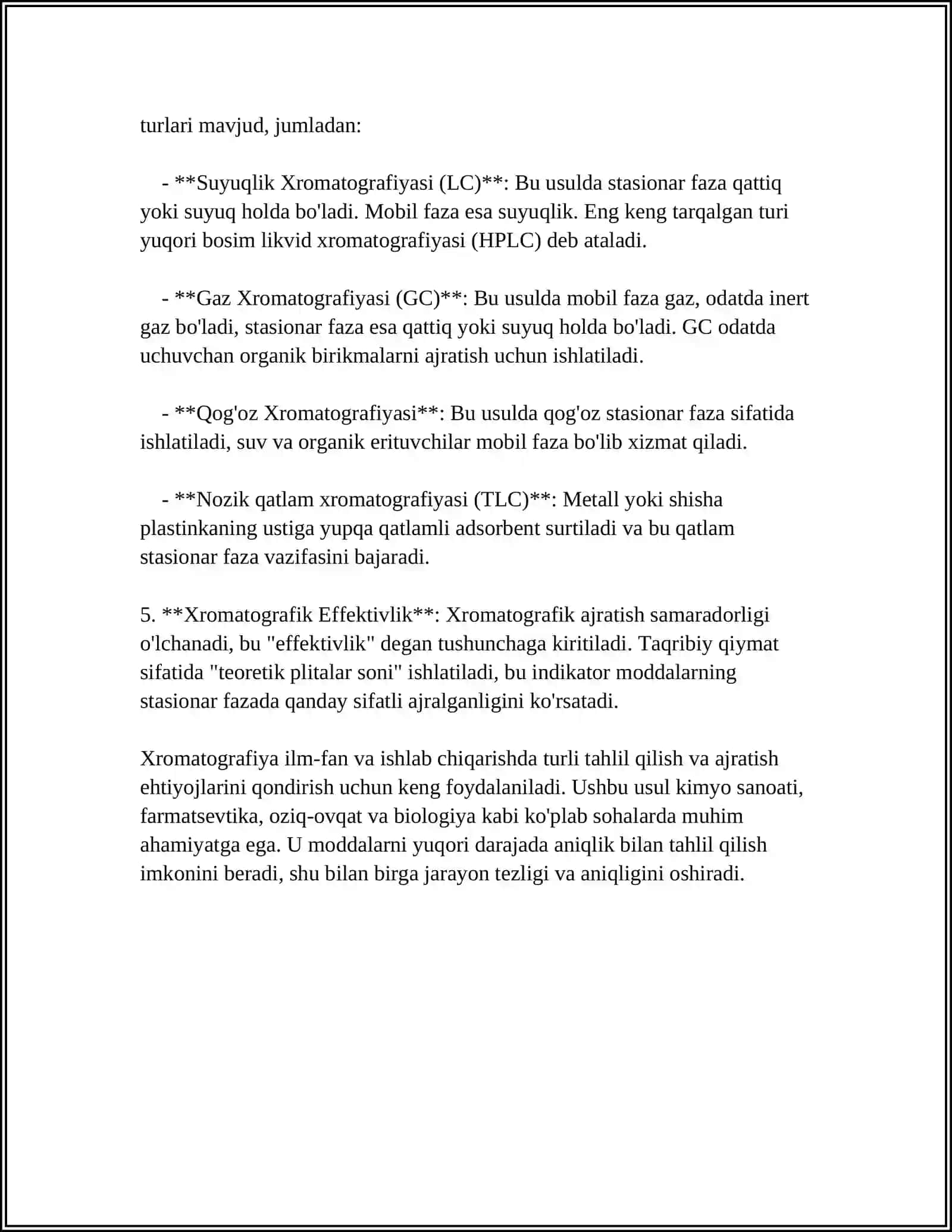 XROMATOGRAFIYANING TIBBIY IZLANISHLARDAGI IMKONIYATLARI 4