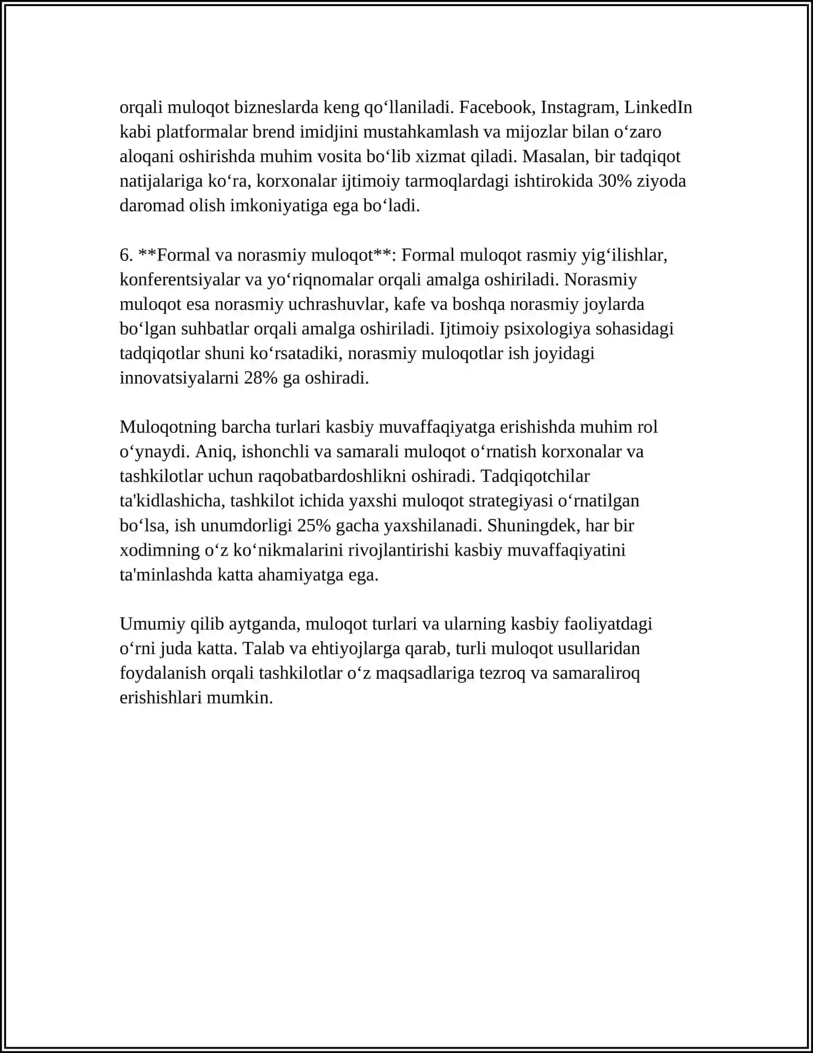 O'QITUVCHI KASBIY FAOLIYATIDA MULOQOT MADANIYATI VA PSIXOLOGIYASI 4