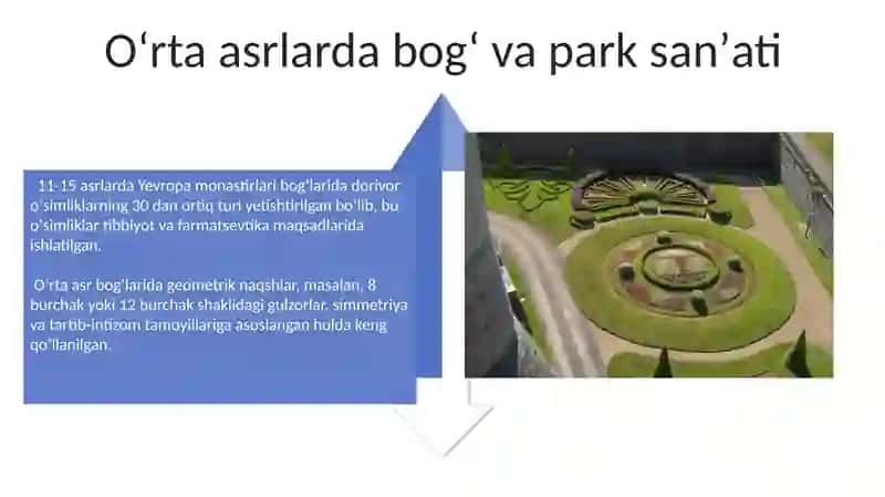 Oʻrta asrlarda bogʻ va park sanʼati 4