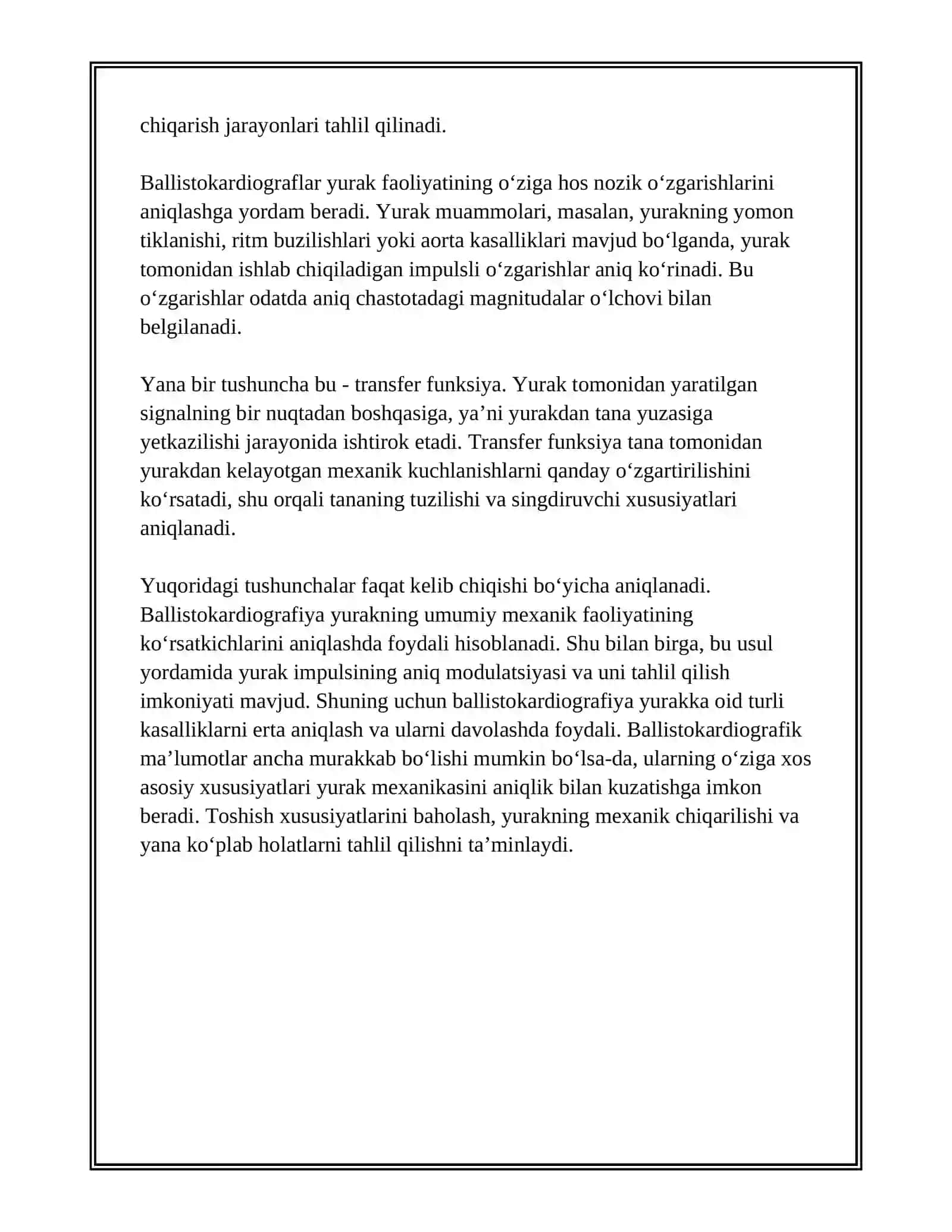 BALLISTOKARDIOGRAFIYANING FIZIKAVIY ASOSI 4