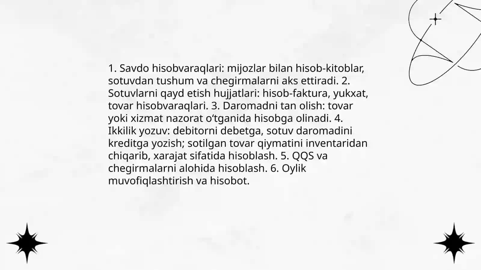 Sotish jarayoni hisobi 4