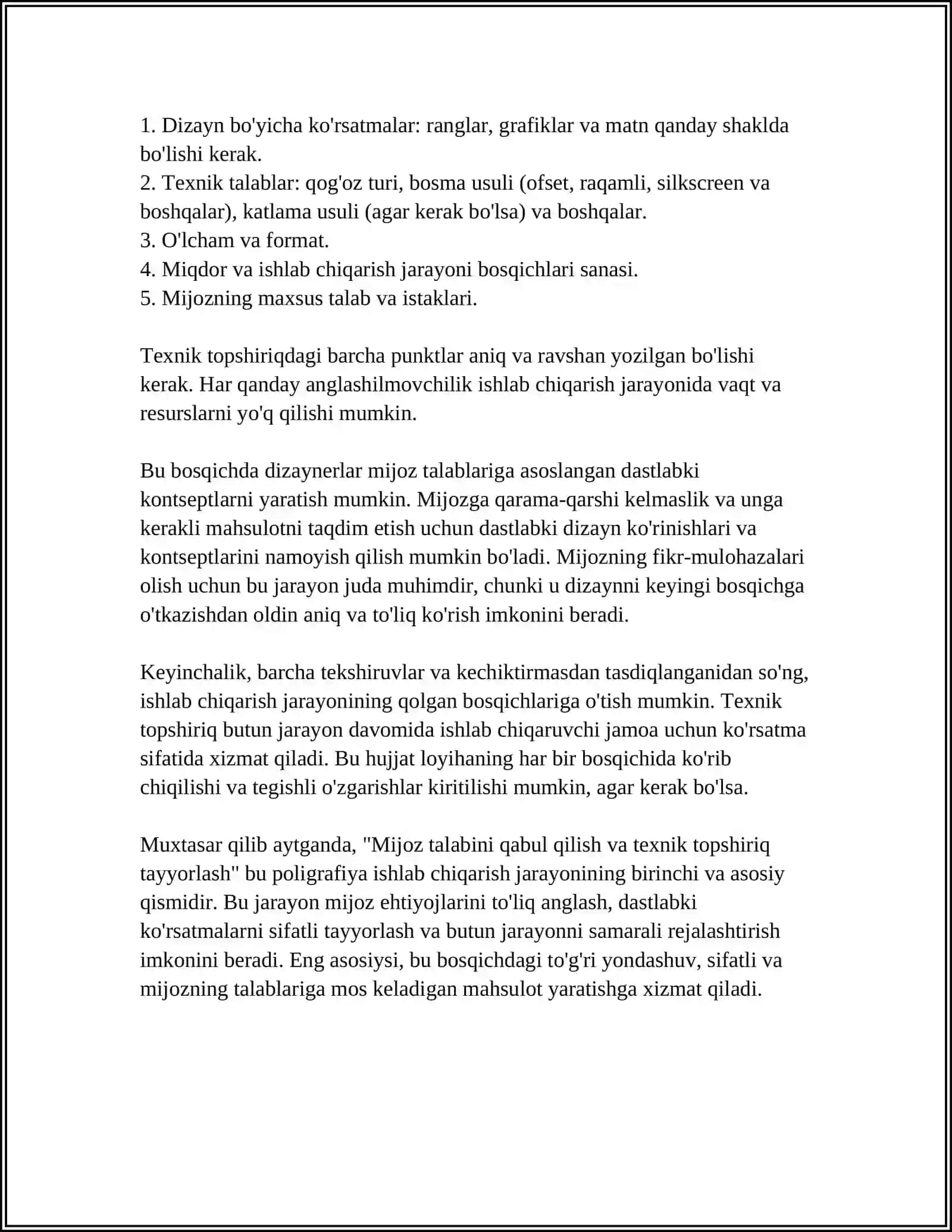 POLIGRAFIYA MAHSULOTINI TAYYORLASH BOSQICHLARI 4