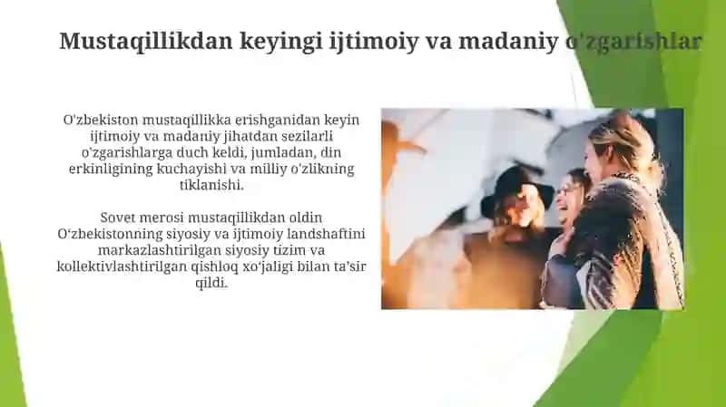 Mustaqillikka erishish arafasida Õzbekistondagi ijtimoiy-siyosiy jarayonlar 4