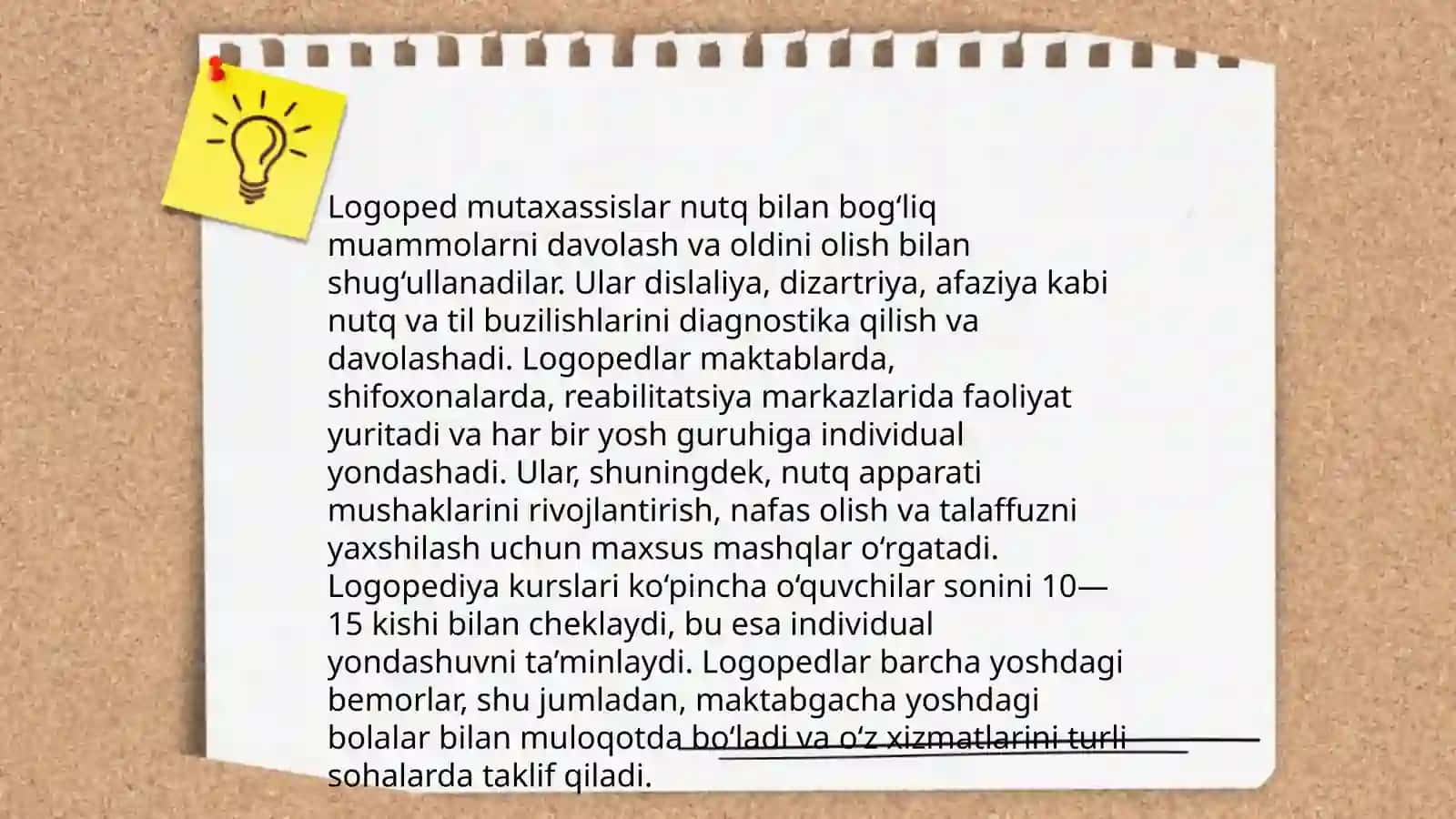 Aqli zaif bolalar bilan olib boriladigan logopedik ishlarning o'ziga xos xususiyatlari 4