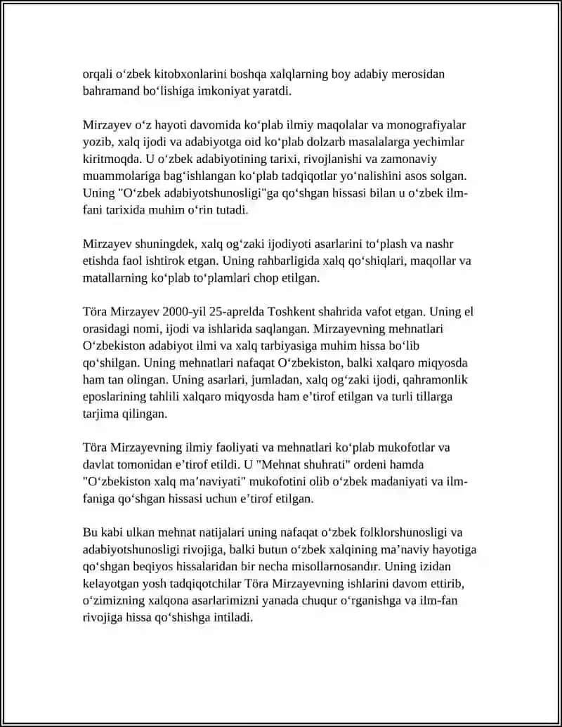 TÖRA MIRZAYEV 4