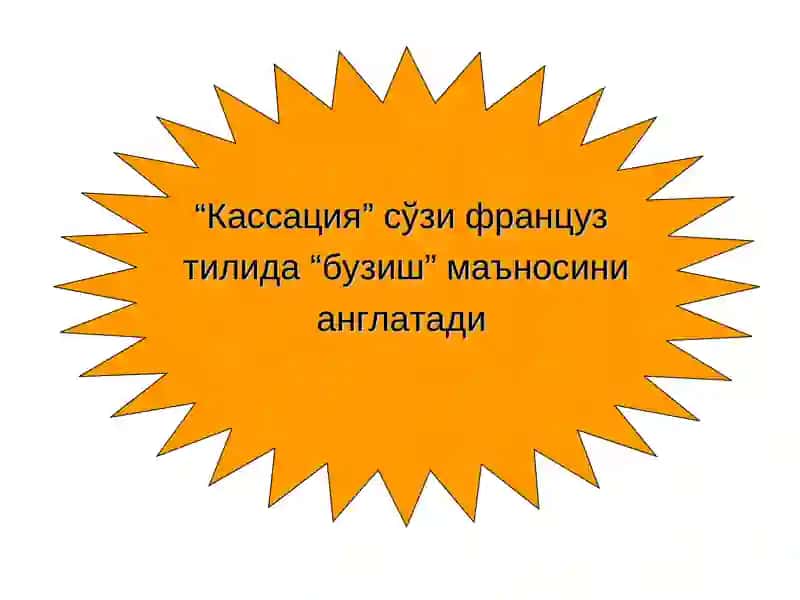 Кассация шикоятини харакатсиз қолдириш 4