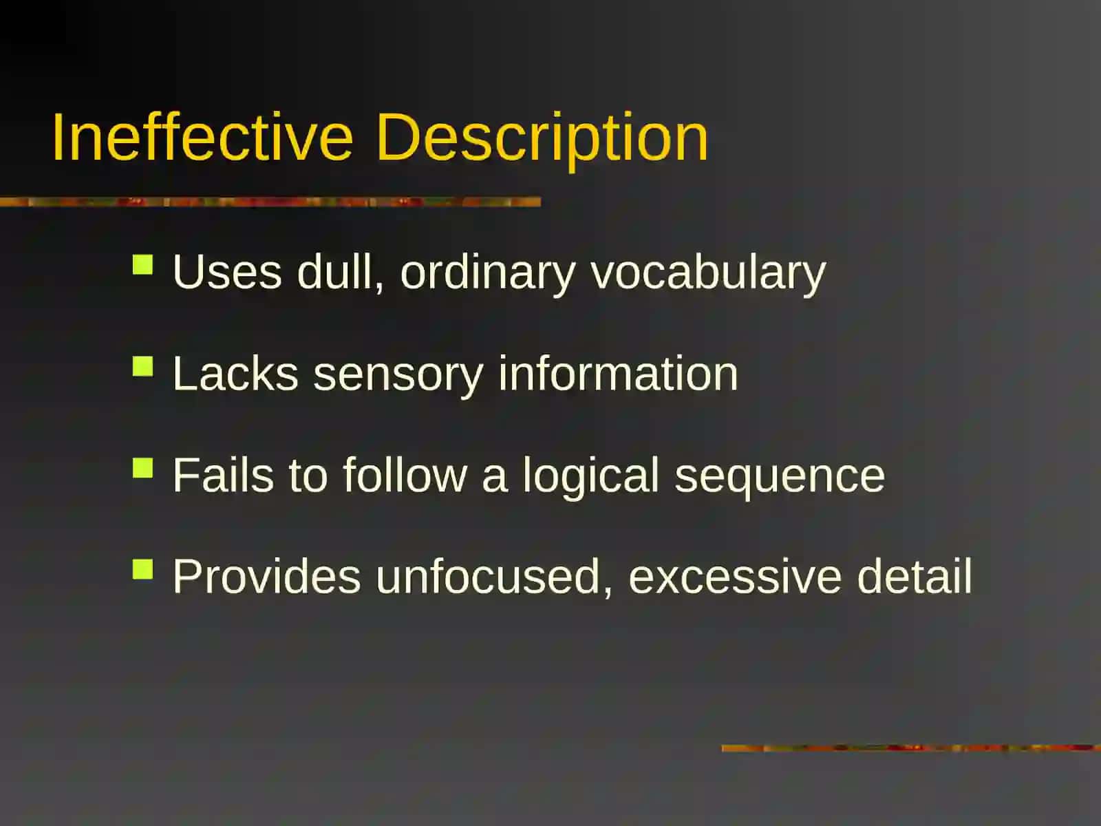 Descriptive Writing 4