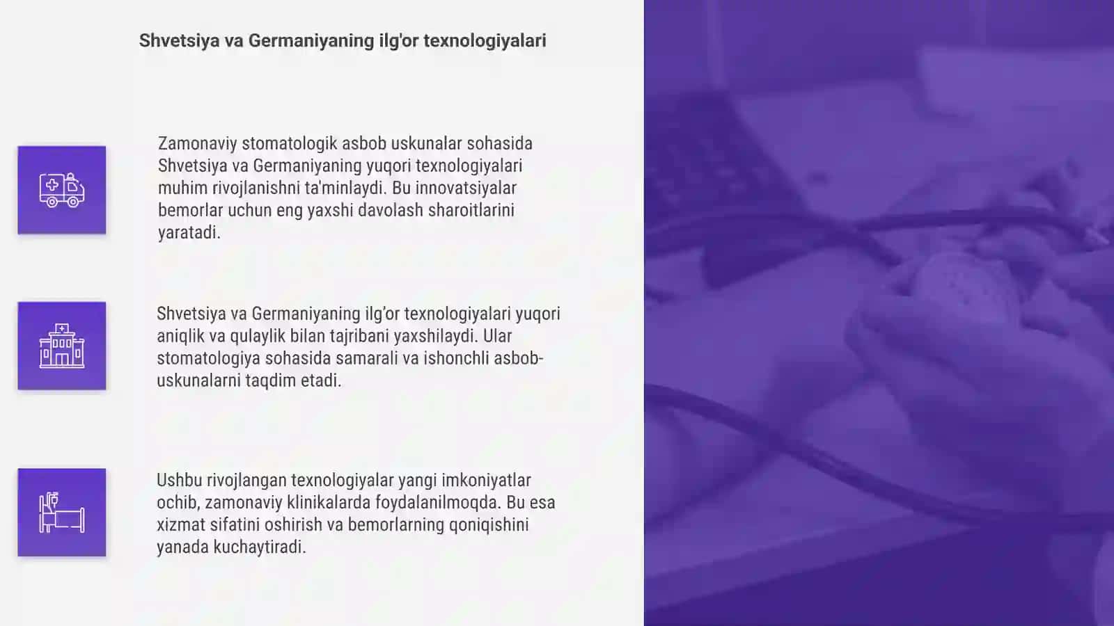 Zamonaviy stomatologik asbob-uskunalar 4