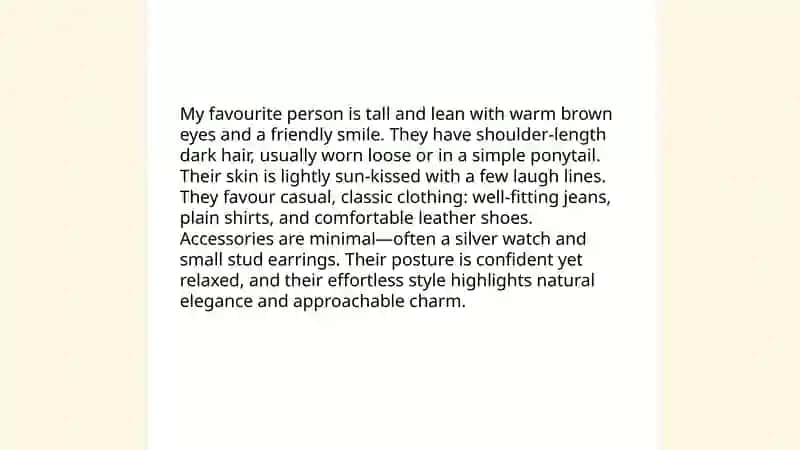 My favourite person 4