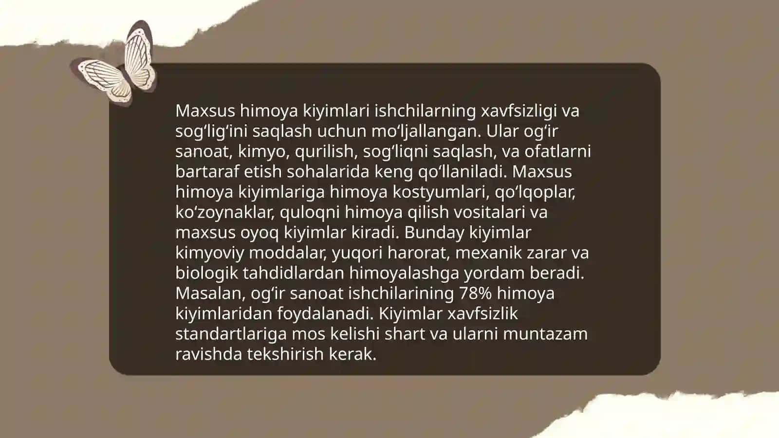 Shahsiy ximoya vositalari va maxsus himoya vositalari 4