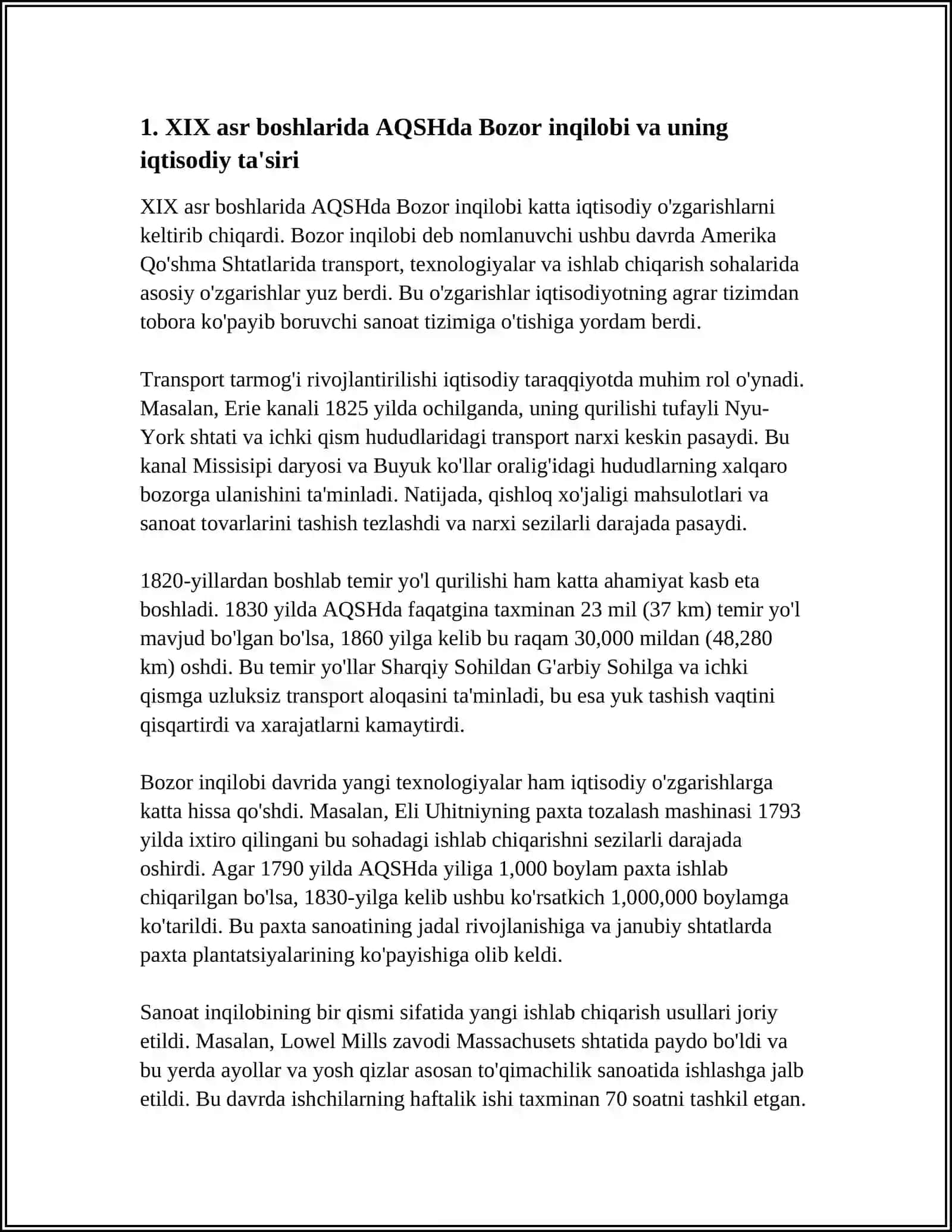 AQSH NING XIX ASR BIRINCHI YARMIDAGI IQTISODIY RIVOJLANISHI 4