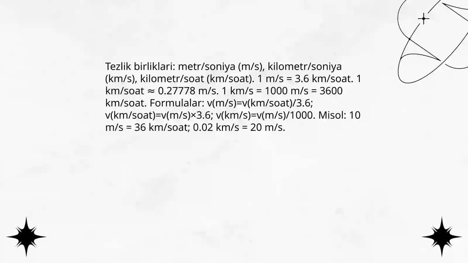 Tezlik 4
