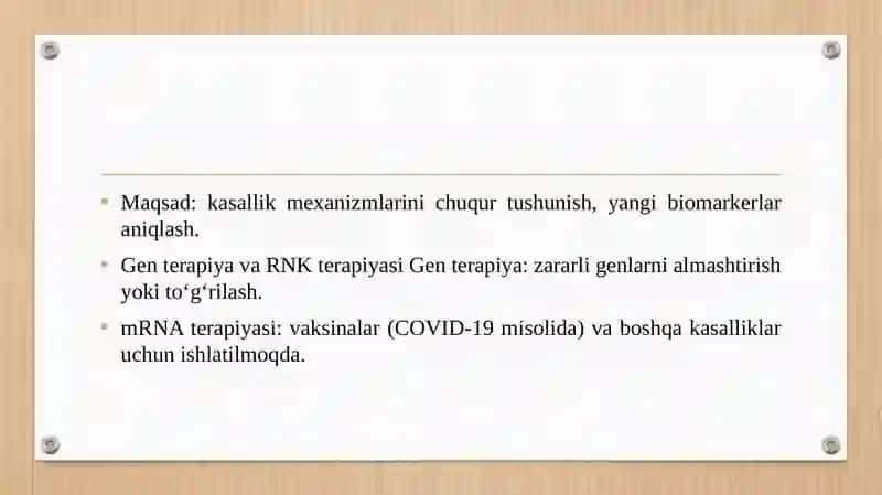 Genetikaning yangi yo‘nalishlari 4