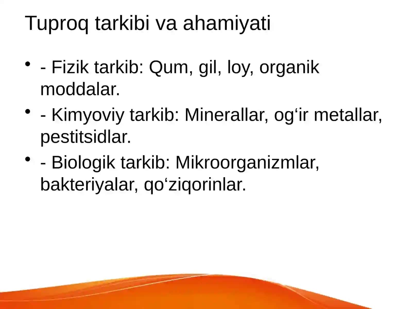 Tuproq gigiyenasi va uning ahamiyati 4