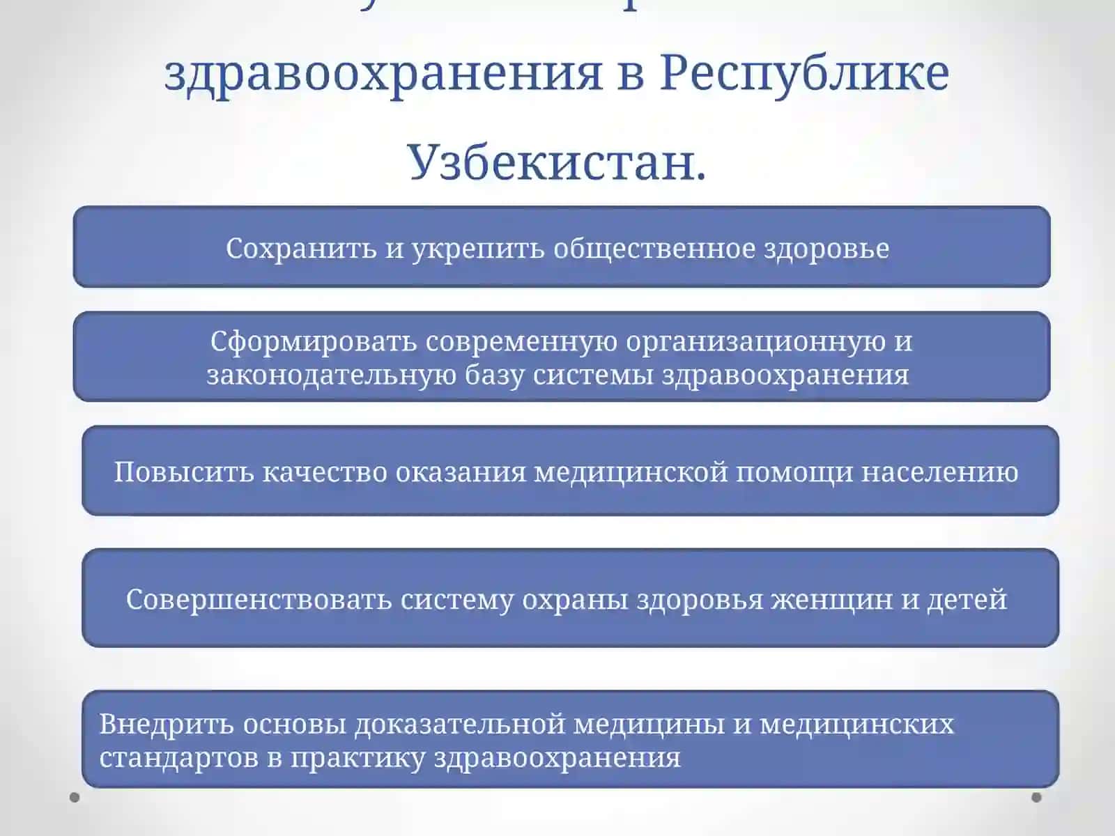 Основы здравоохранения Республики Узбекистан 4
