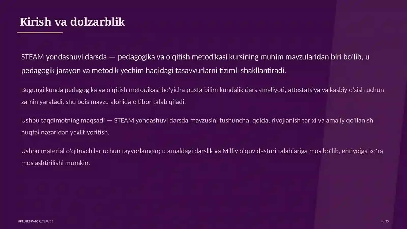 STEAM yondashuvi darsda 4