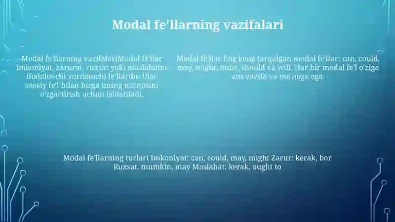 Modal Verbs 4