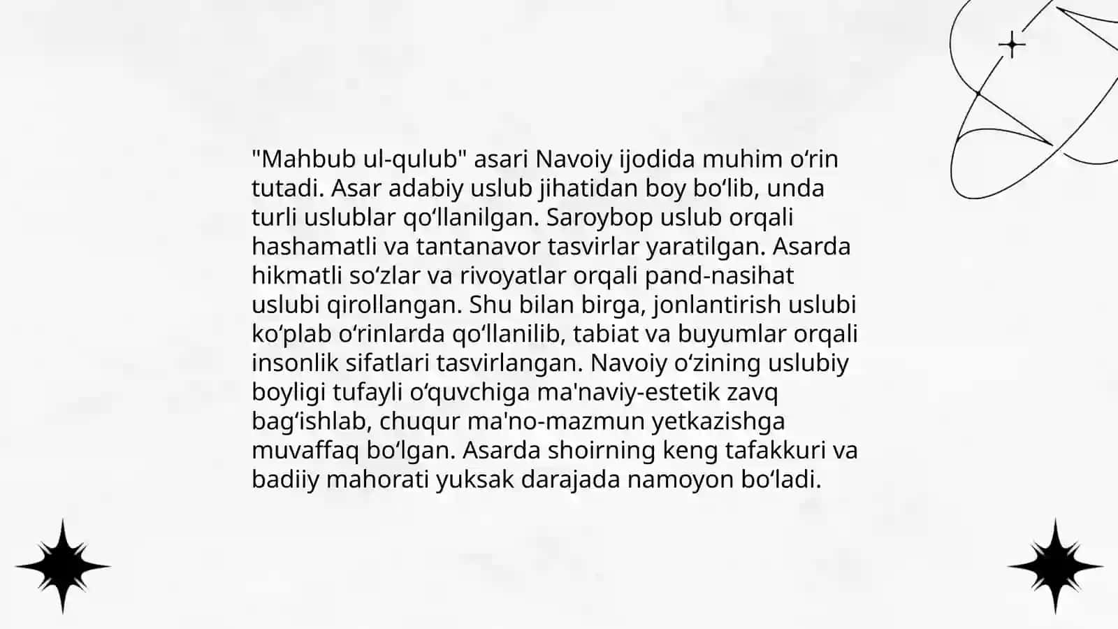Mahbub ul-qulub asarining tarixiy konteksti 4