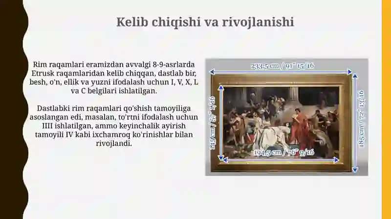 Qadimgi Rim sonlari, ularning yaratilishi ta'rixi 4