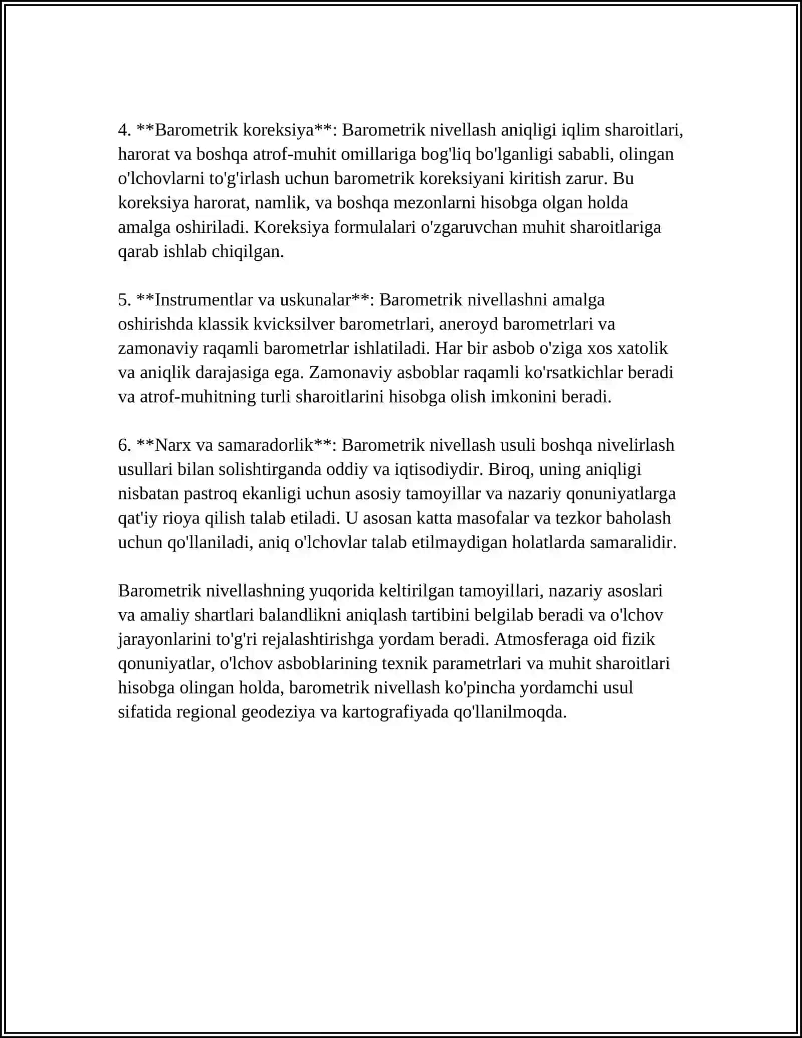 BAROMETRIK NIVERIALLASH 4