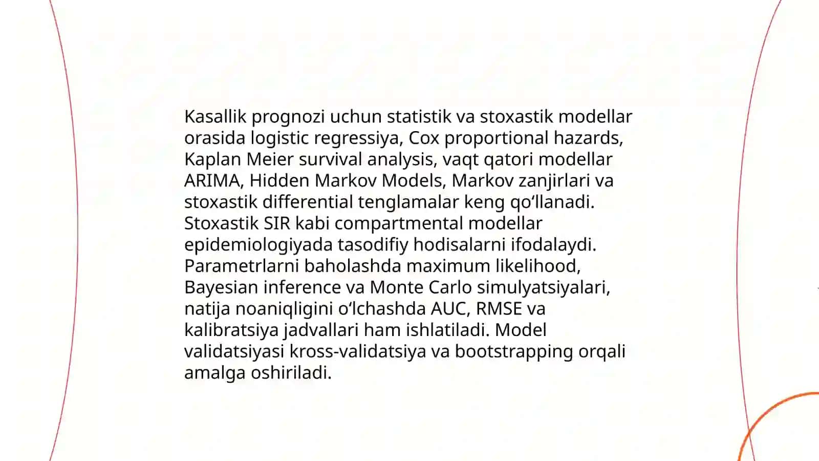 Tibbiy-biologik masalalami yechishalgoritmlarini matematik modellashtirish 4