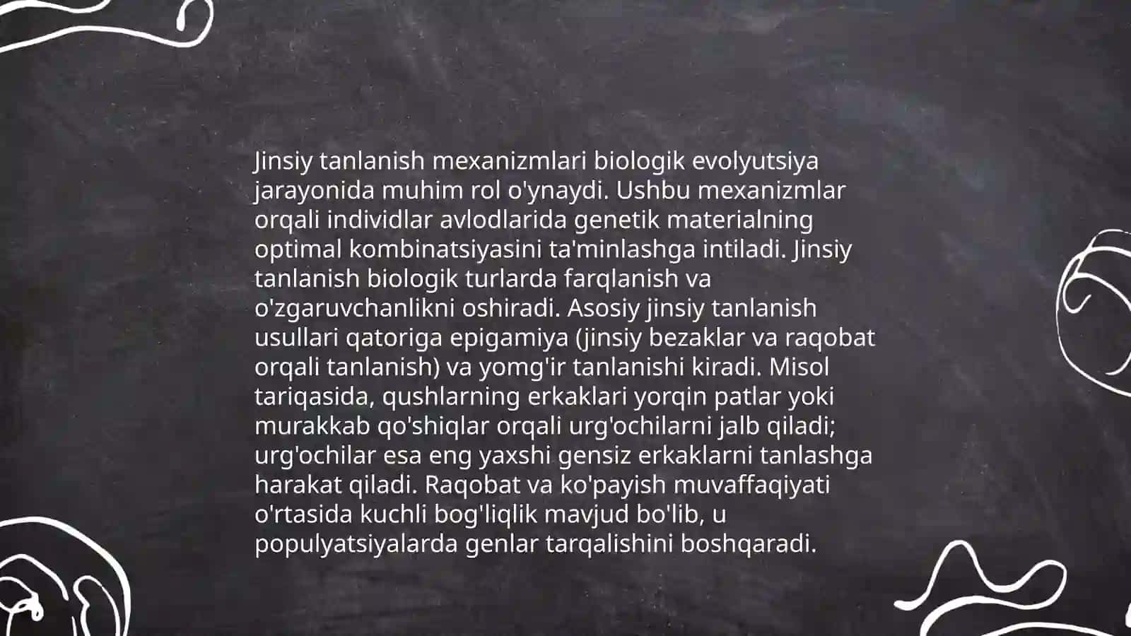 Tabiiy va jinsiy tanlanish nazariyasi 4