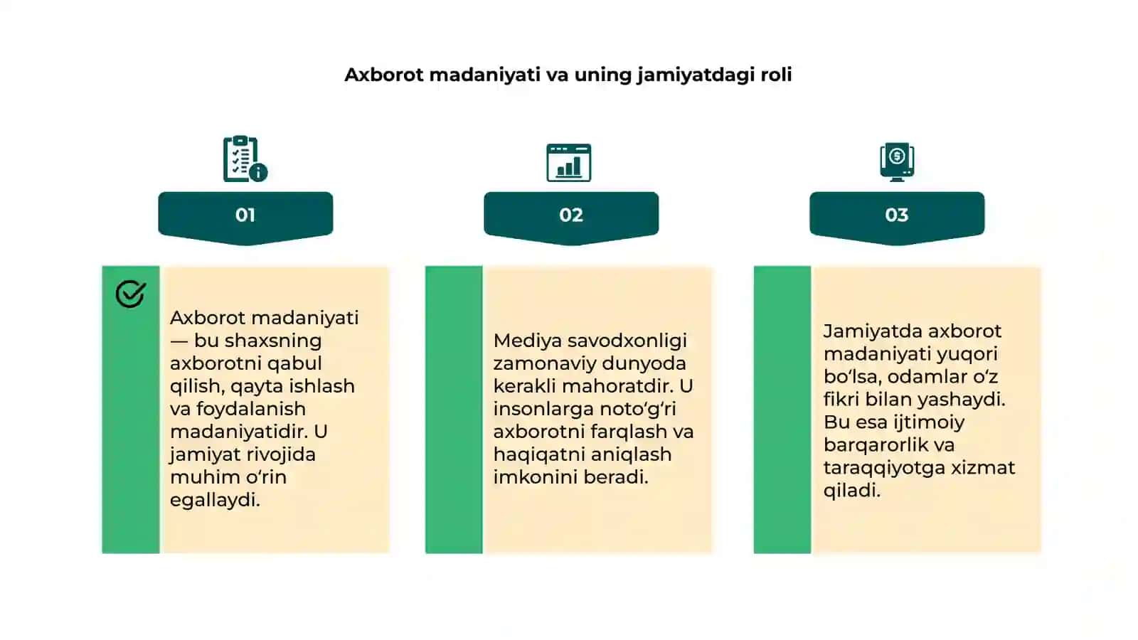 Mediya sovotholik va ahborot madanyadi 4