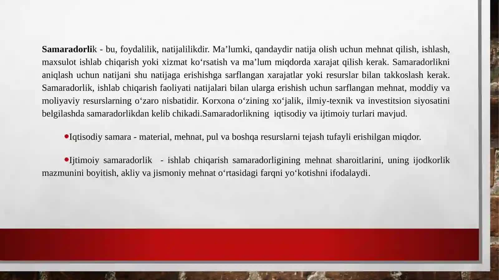 Korxona faoliyatining moliyaviynatijalari 4