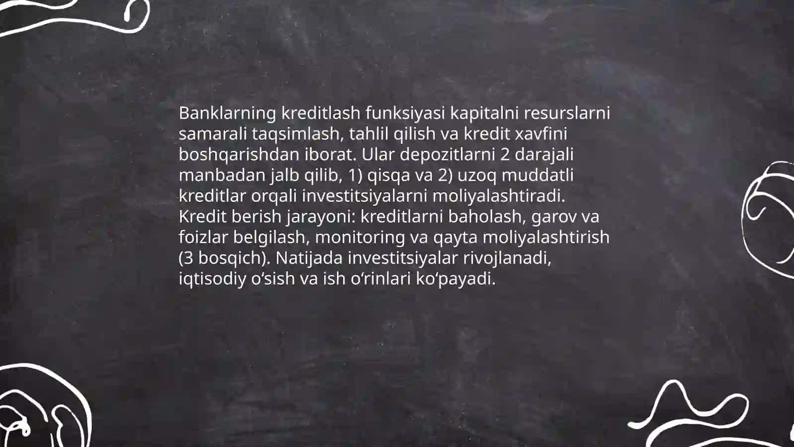 Banklar va ularning bozor iqtisodiyotidagi ro‘li 4