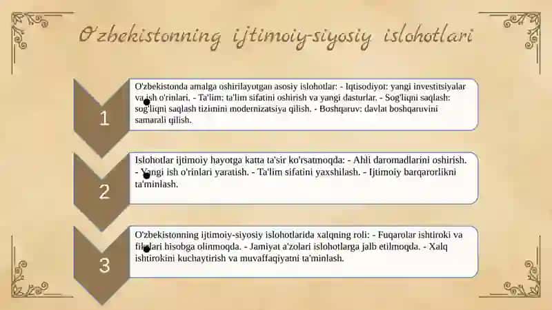 Ijtimoiy-siyosiy islohotlar 4