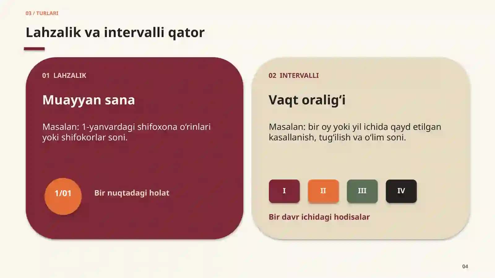 TIBBIYOT STATISTIKASI / MAVZU № 05 4