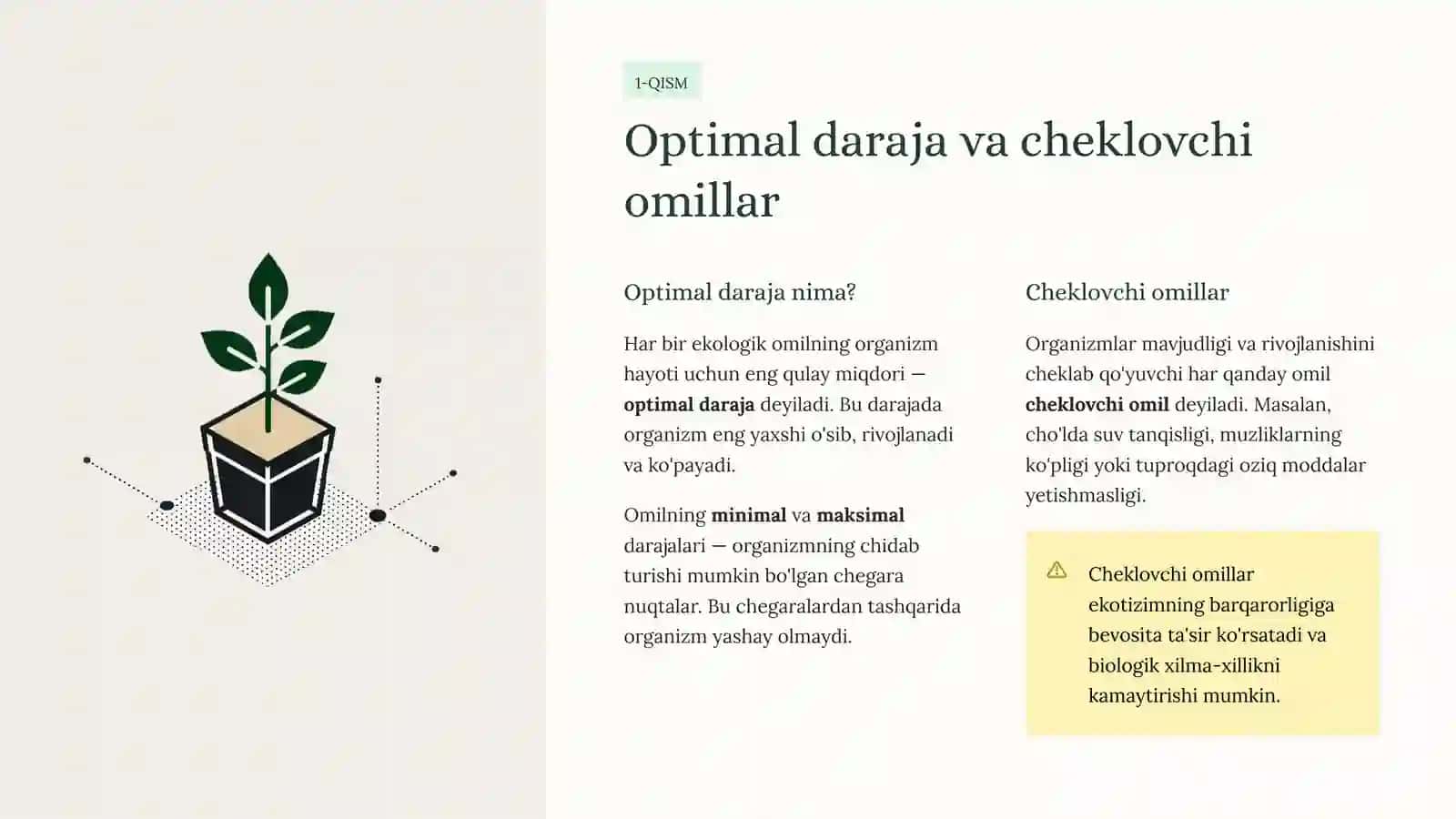 Ekologik muammolar va omillar: Yersayyoramizning kelajagi 4