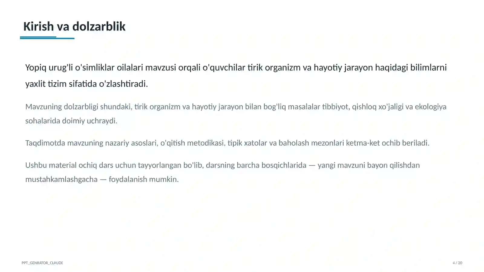 Yopiq urug'li o'simliklar oilalari (6-sinf) 4
