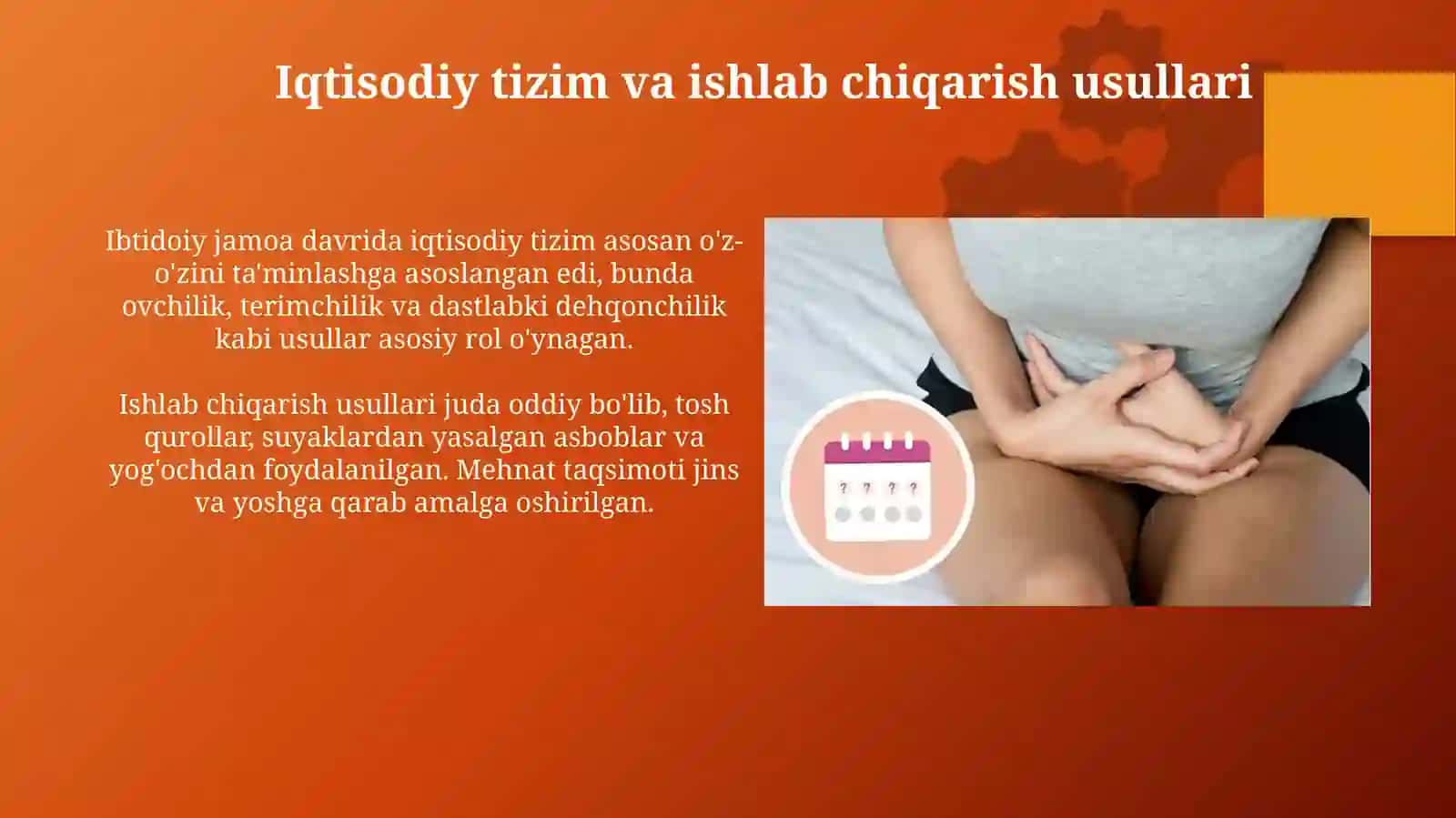 Ibtidoiy jamoa davri va 6davri haqida 4