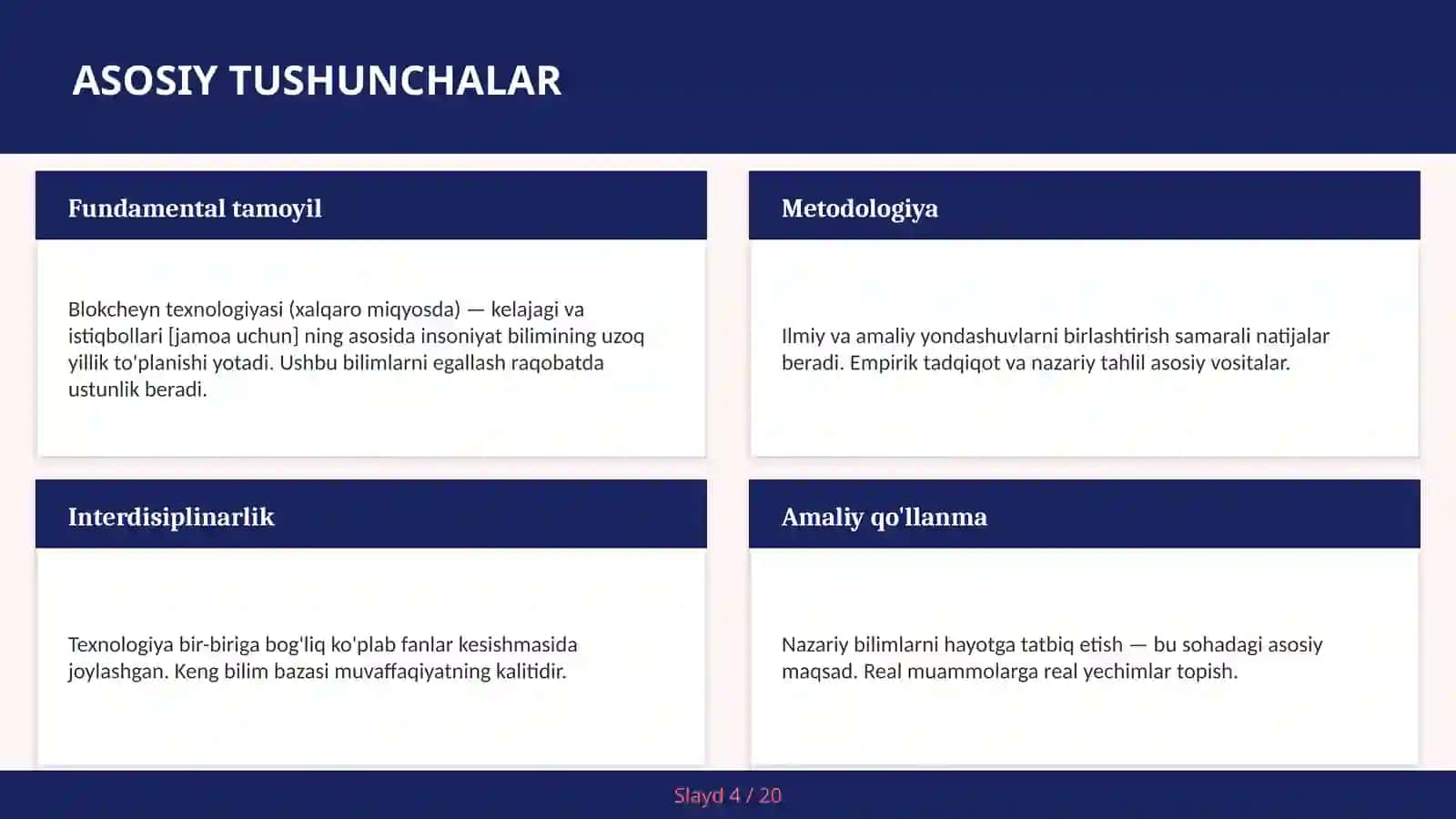 Blokcheyn texnologiyasi (xalqaro miqyosda) — kelajagi va istiqbollari [jamoa uchun] 4
