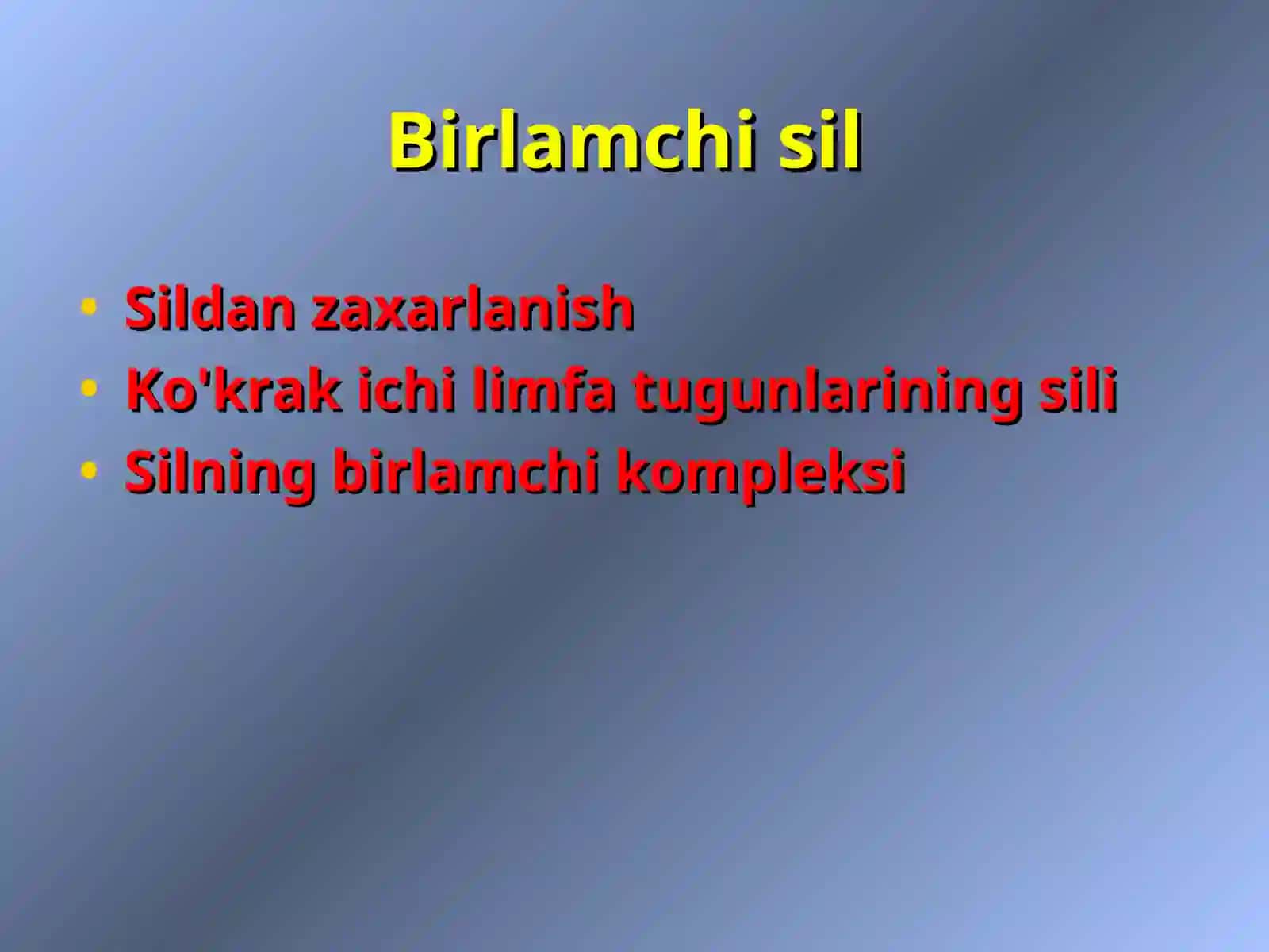 Birlamchi sil 4