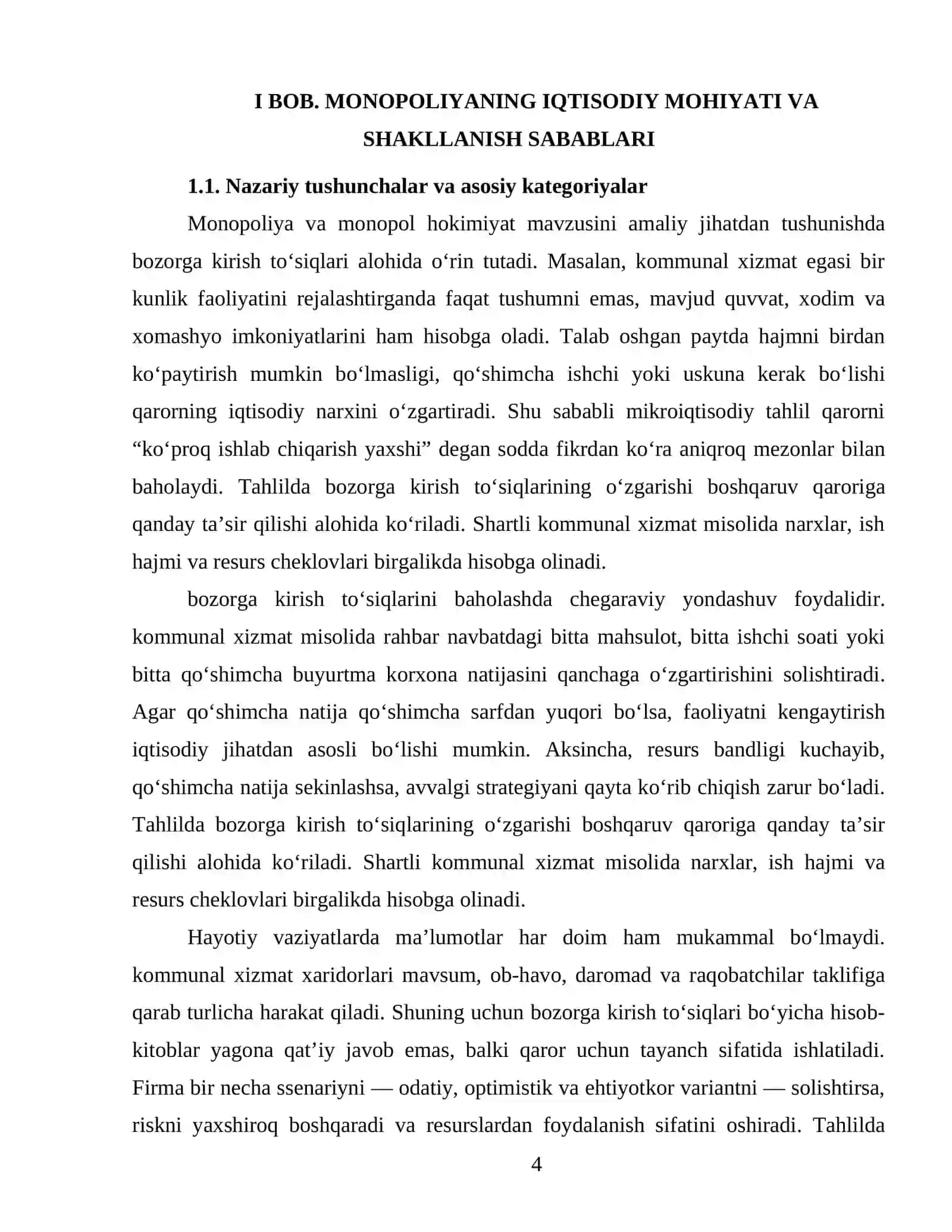 MONOPOLIYA VA MONOPOL HOKIMIYAT 4