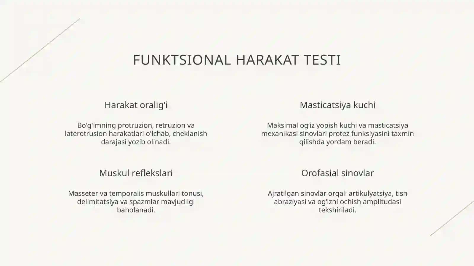 Soxta jag' bo'g'imlari mavjud bo'lgan bemorlarni protezlashda umumiy amaliyot shifokor-stomatologining an'anaviy va raqamli texnologiyalar usullarini bilishi 4