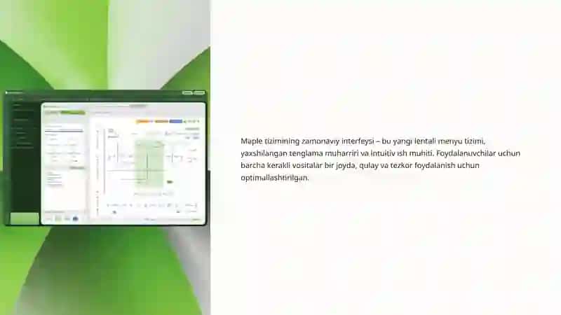 Maple Tizimi Imkoniyatlari: Muhandislik Dasturlari Fani uchun Innovatsion Yechimlar 4