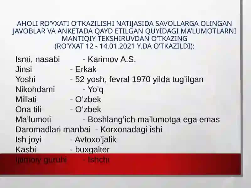 Statistikadajamlash:turlarivamohiyati 4