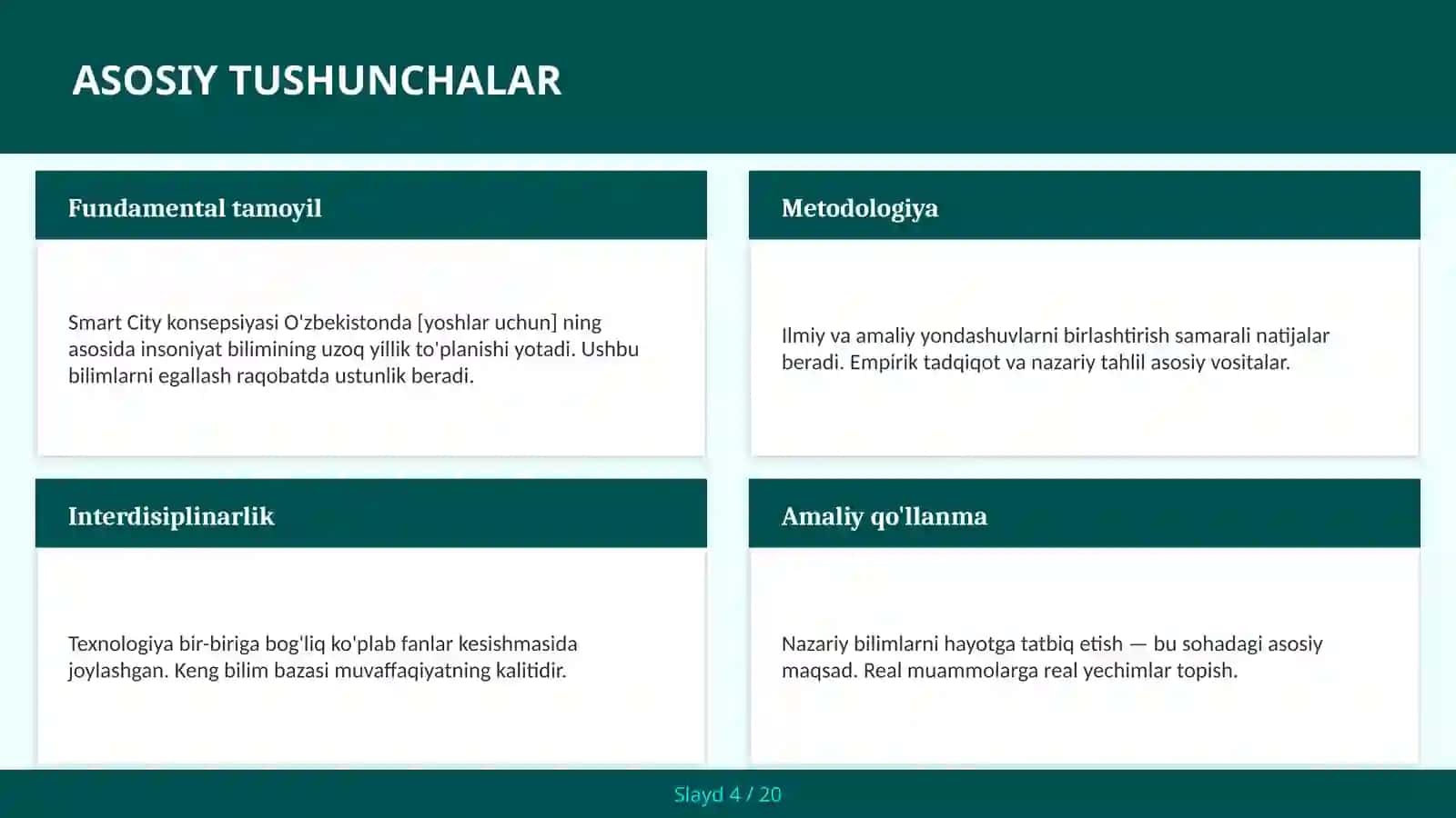 SMART CITY KONSEPSIYASI O'ZBEKISTONDA [YOSHLAR UCHUN] 4