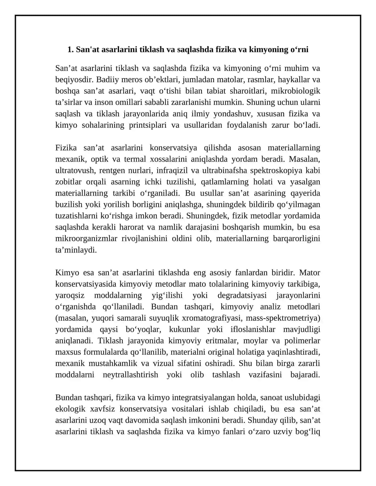 Matolar kansirvatsiyasi 4