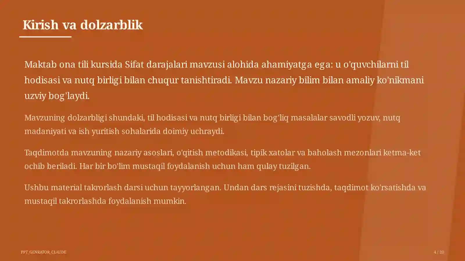 Sifat darajalari (6-sinf) 4