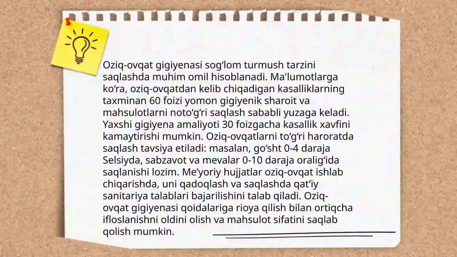 Jamoatchilik gigiyenasining talablari 4