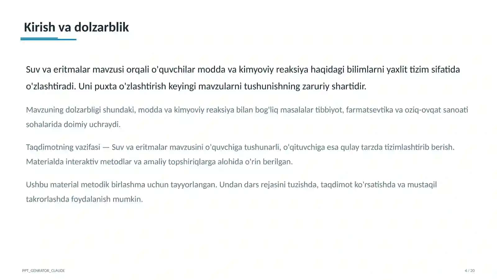 Suv va eritmalar (7-sinf) 4