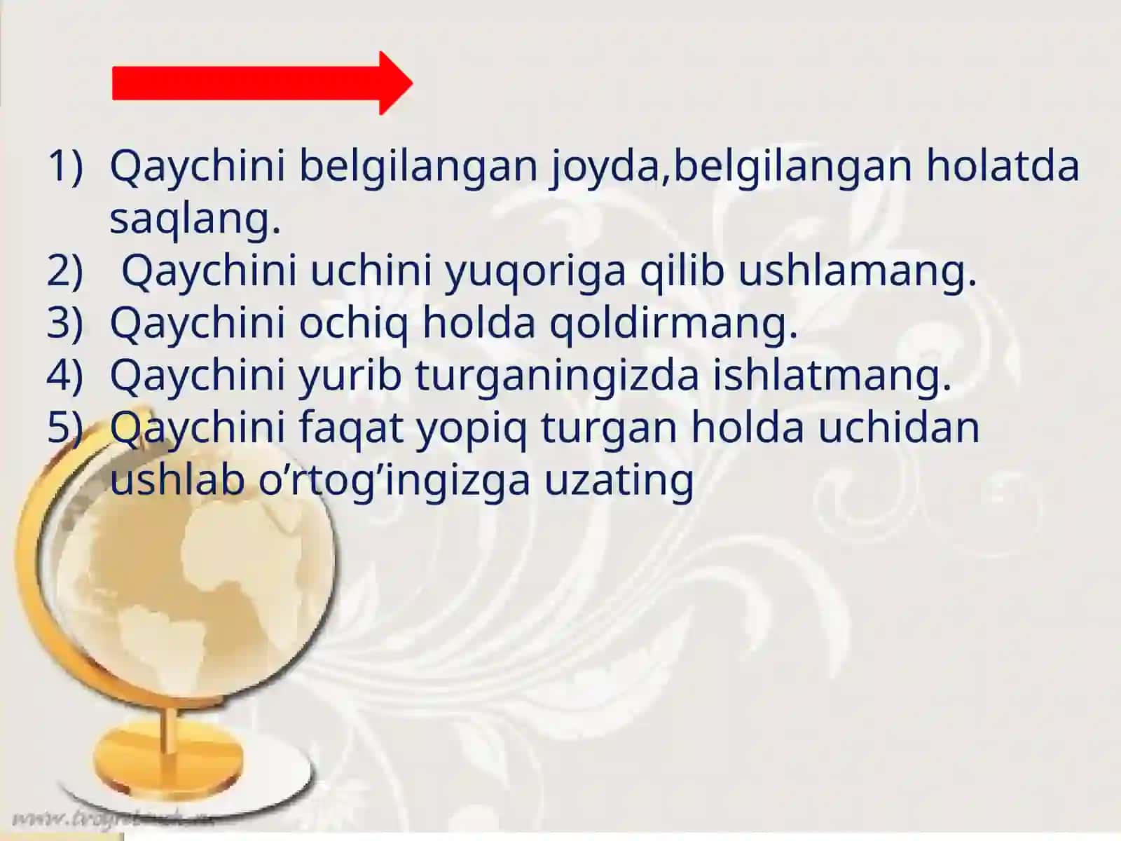 Mehnatdarslarida qo’l mehnatidan foydalanish talablari 4