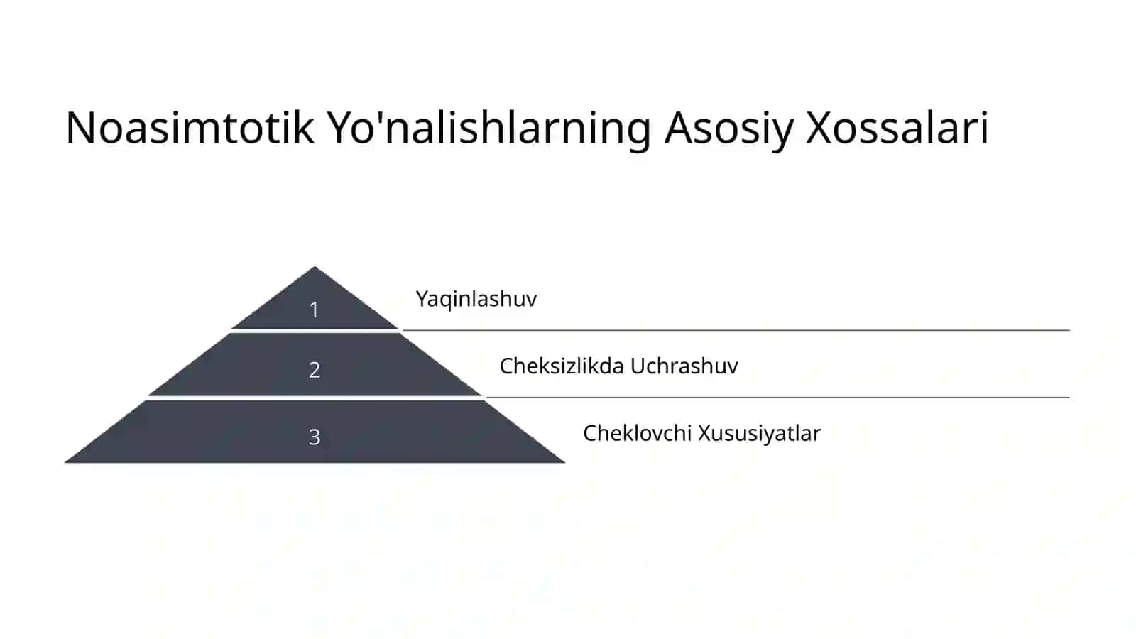 Noasimtotik Yo'nalishlar: Ikkinchi Tartibli Chiziqlarni O'rganish 4